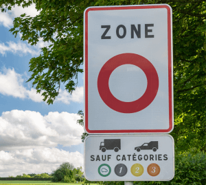 Verkeersbord milieuzone Frankrijk
