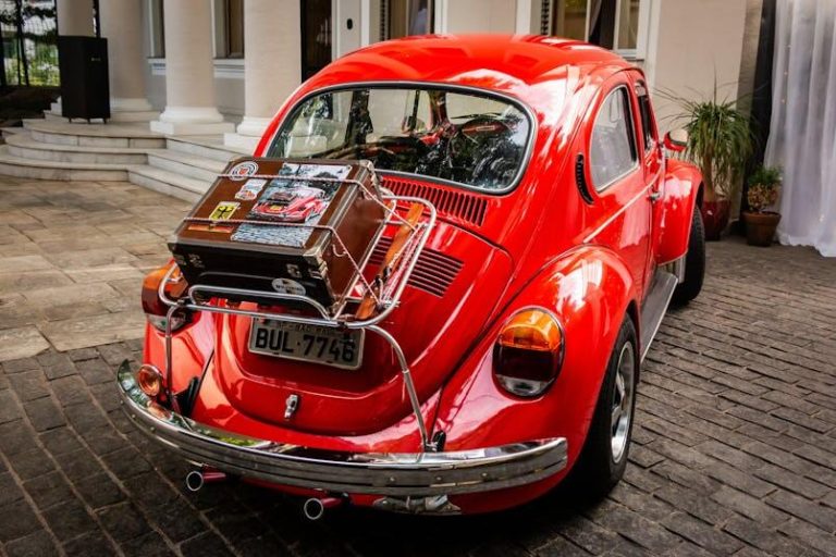 Auto met koffer